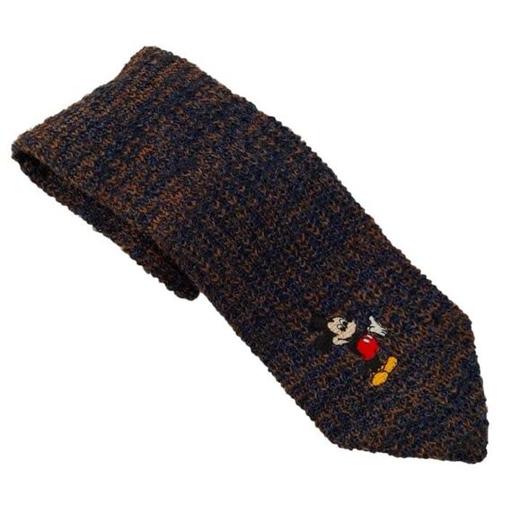 Vintage Mickey Unlimited Wool Mickey Mouse Mens Standard Size Necktie - Picture 1 of 6